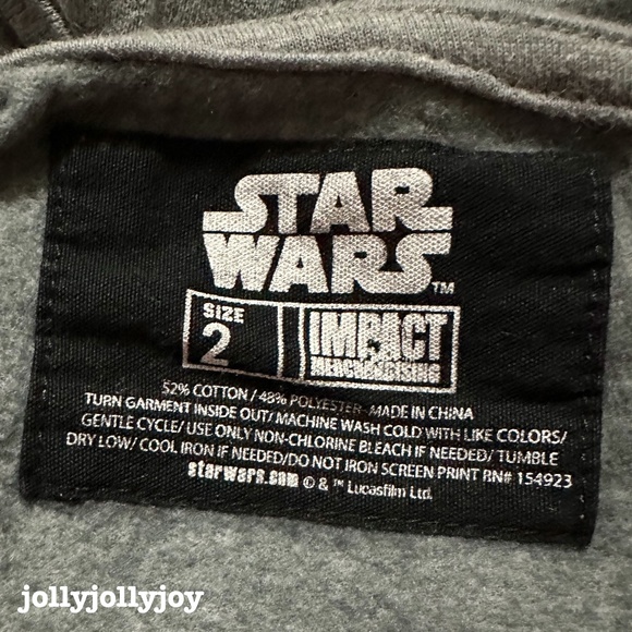 Torrid Star Wars The Mandalorian Fleece Hoodie Grey 2X - Picture 7 of 12
